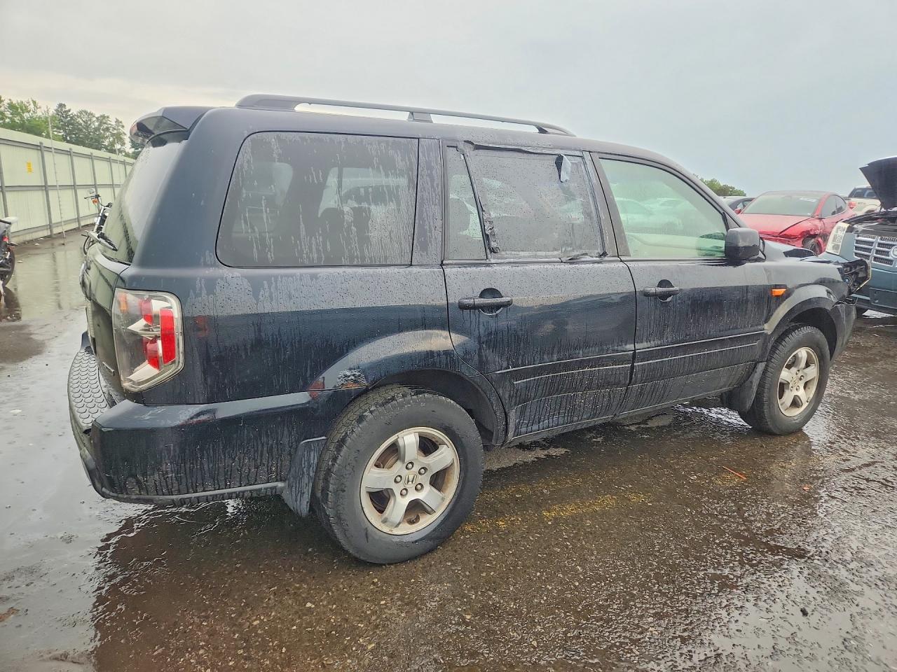 2006 Honda Pilot Ex Black vin: 2HKYF18406H563883