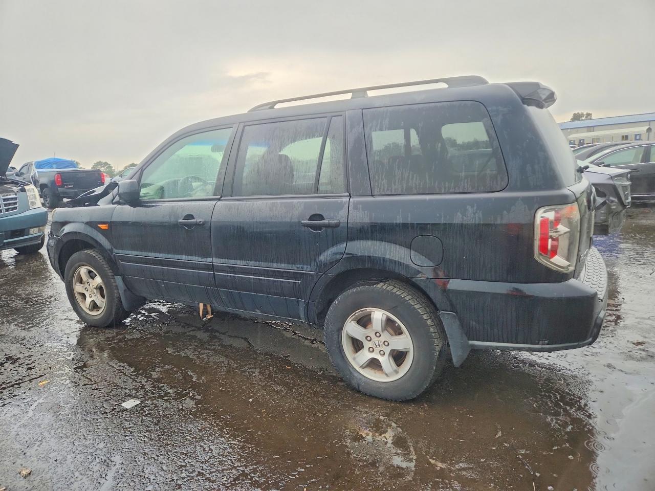 2006 Honda Pilot Ex Black vin: 2HKYF18406H563883