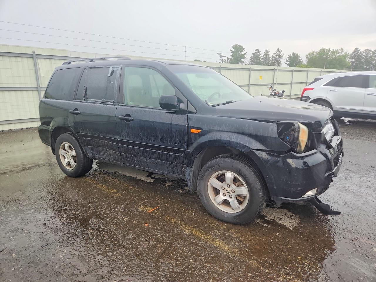 2006 Honda Pilot Ex Black vin: 2HKYF18406H563883