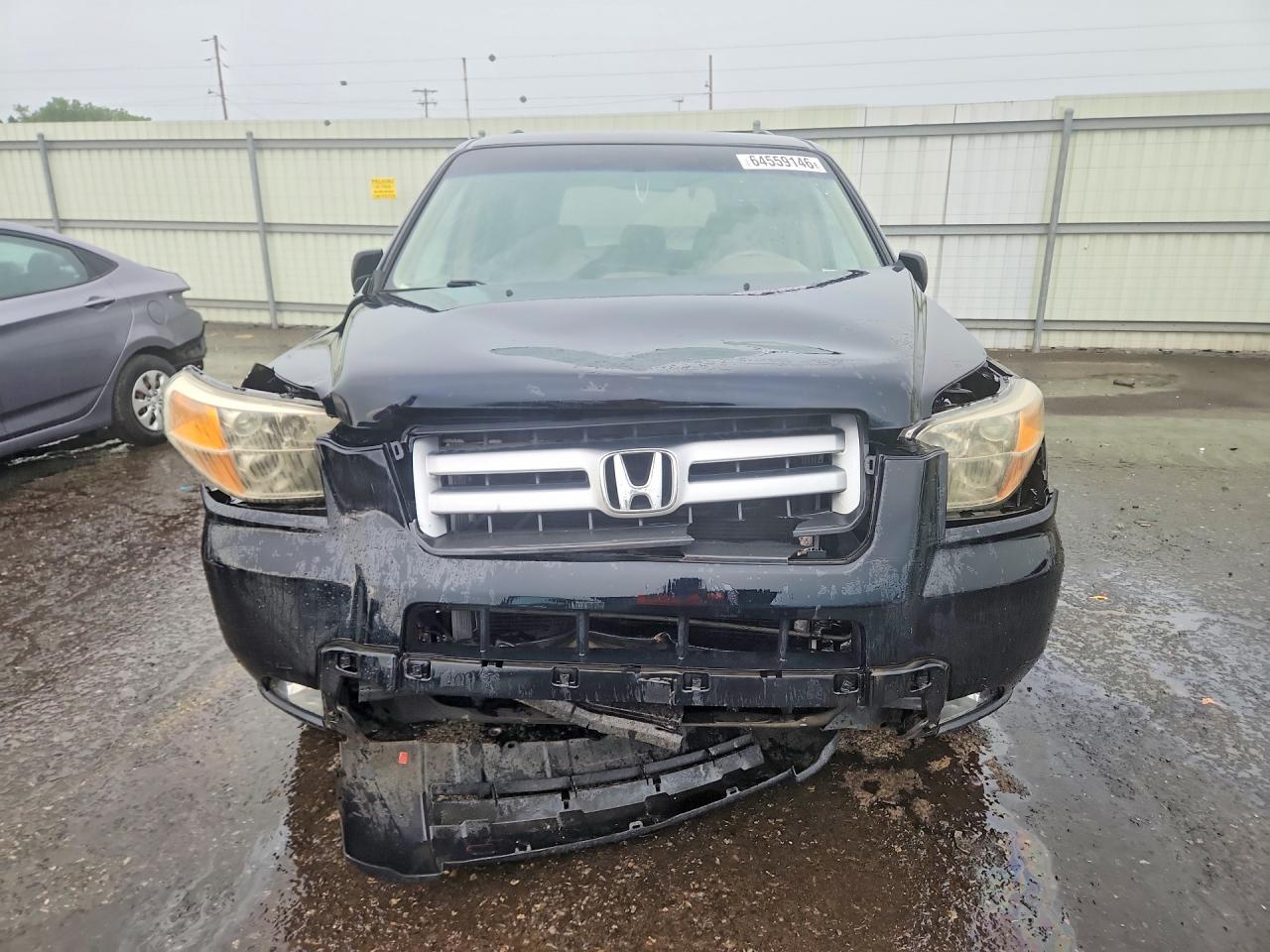 2006 Honda Pilot Ex Black vin: 2HKYF18406H563883