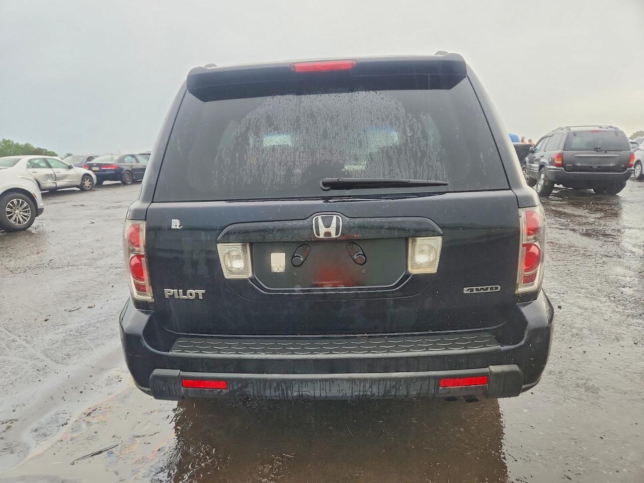 2006 Honda Pilot Ex Black vin: 2HKYF18406H563883