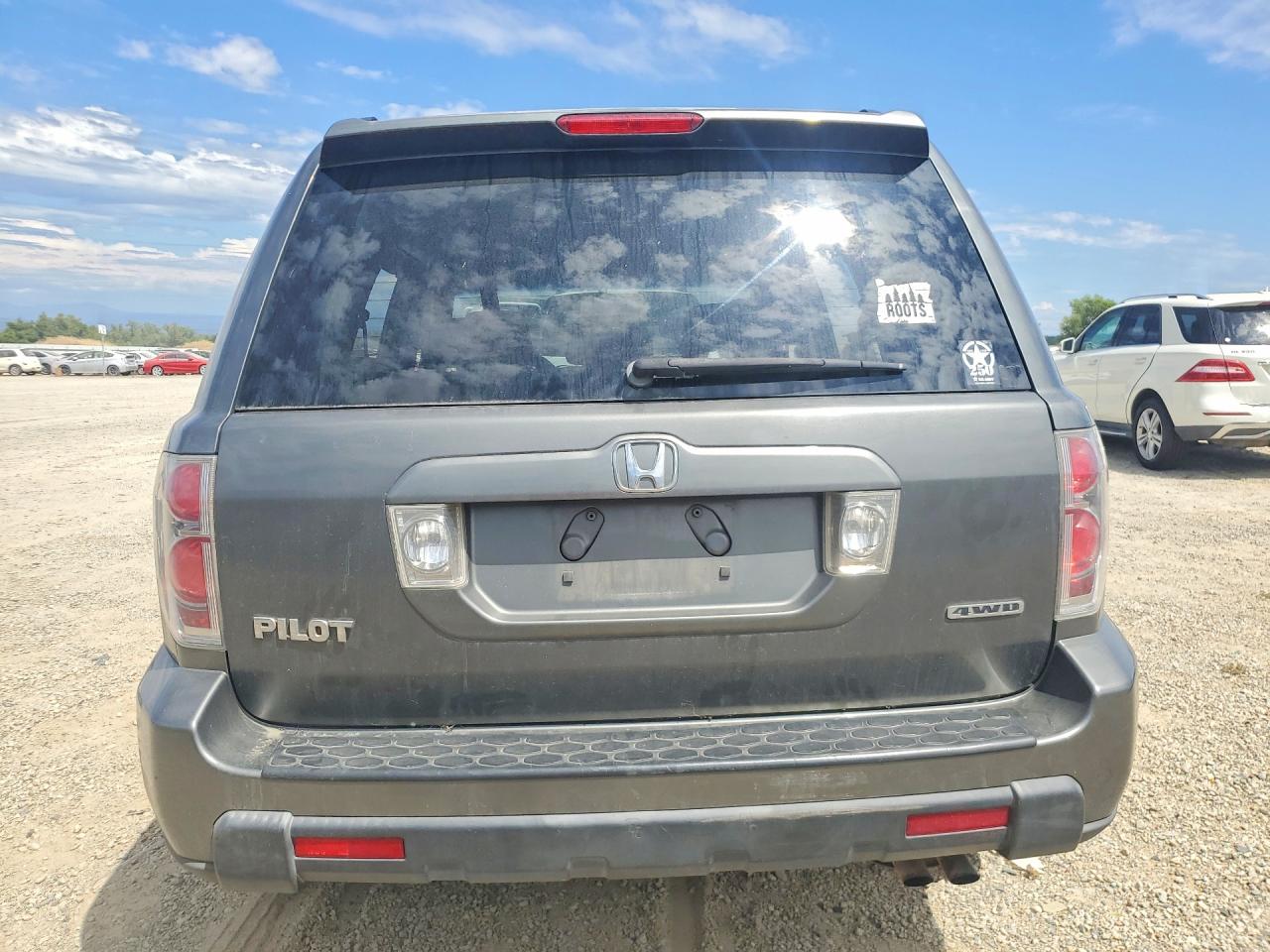 2007 Honda Pilot Ex Gray vin: 2HKYF18407H533901