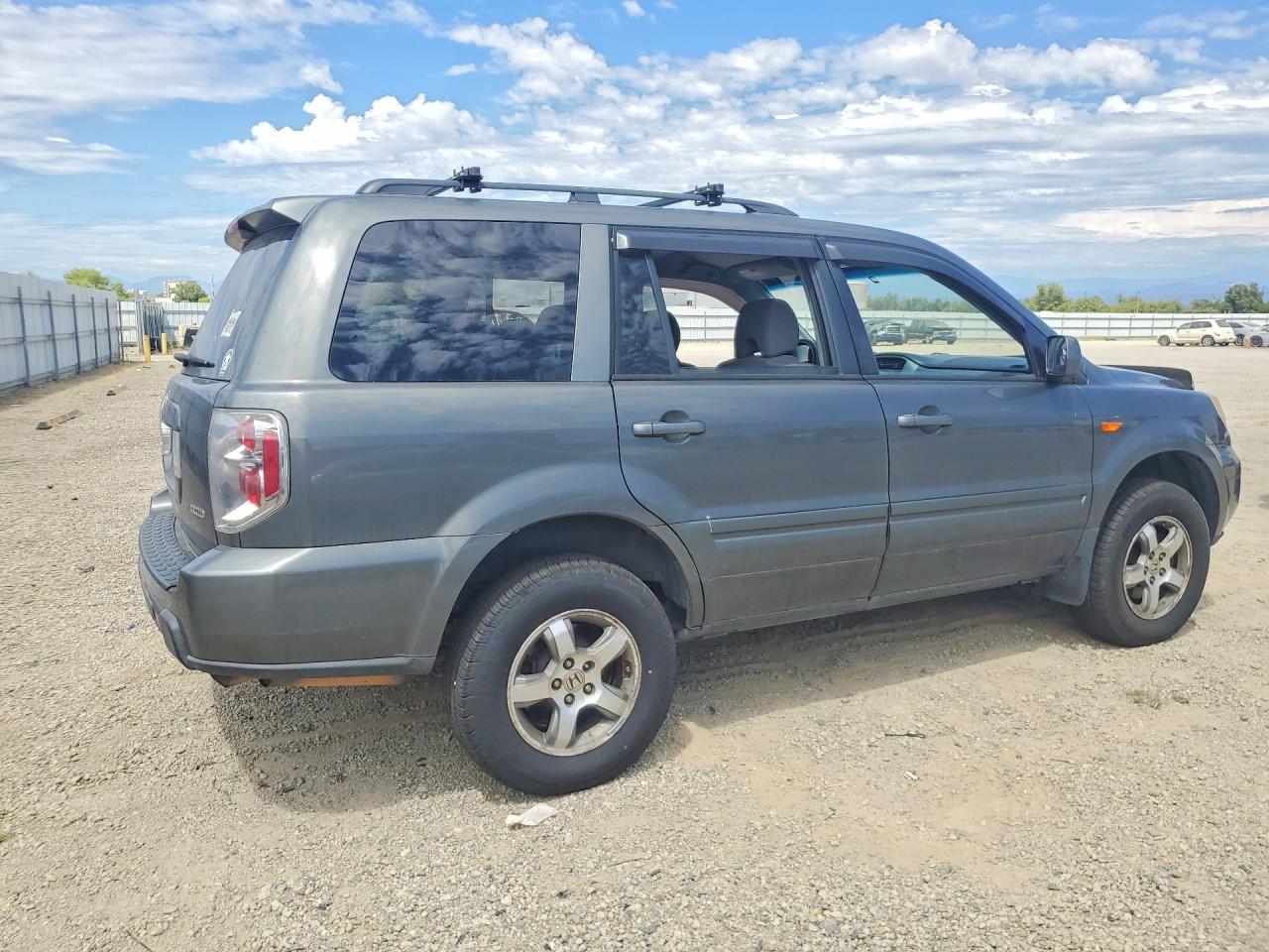 2007 Honda Pilot Ex Gray vin: 2HKYF18407H533901