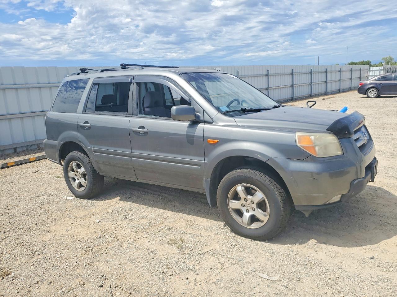 2007 Honda Pilot Ex Gray vin: 2HKYF18407H533901