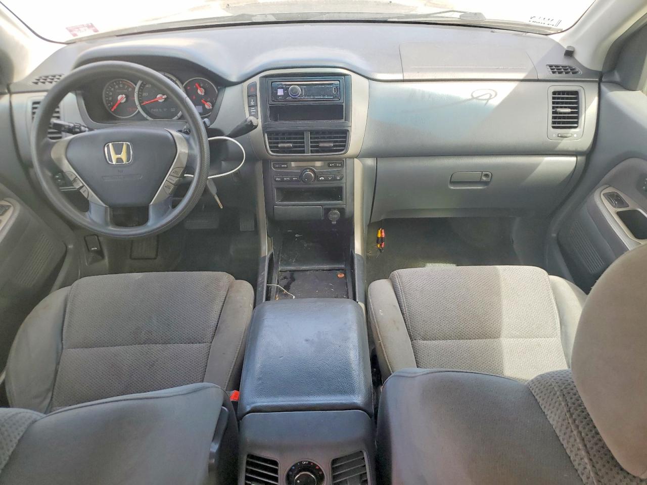 2007 Honda Pilot Ex Gray vin: 2HKYF18407H533901