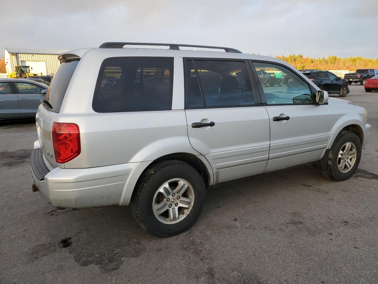 2003 Honda Pilot Ex Silver vin: 2HKYF18413H515837