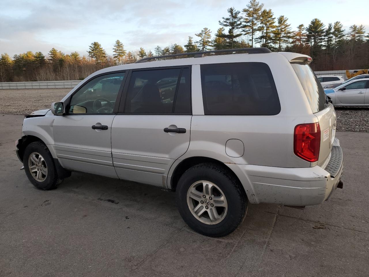 2003 Honda Pilot Ex Silver vin: 2HKYF18413H515837