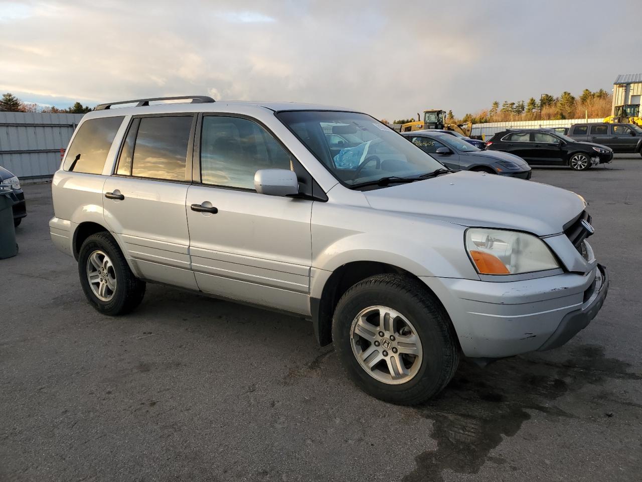 2003 Honda Pilot Ex Silver vin: 2HKYF18413H515837