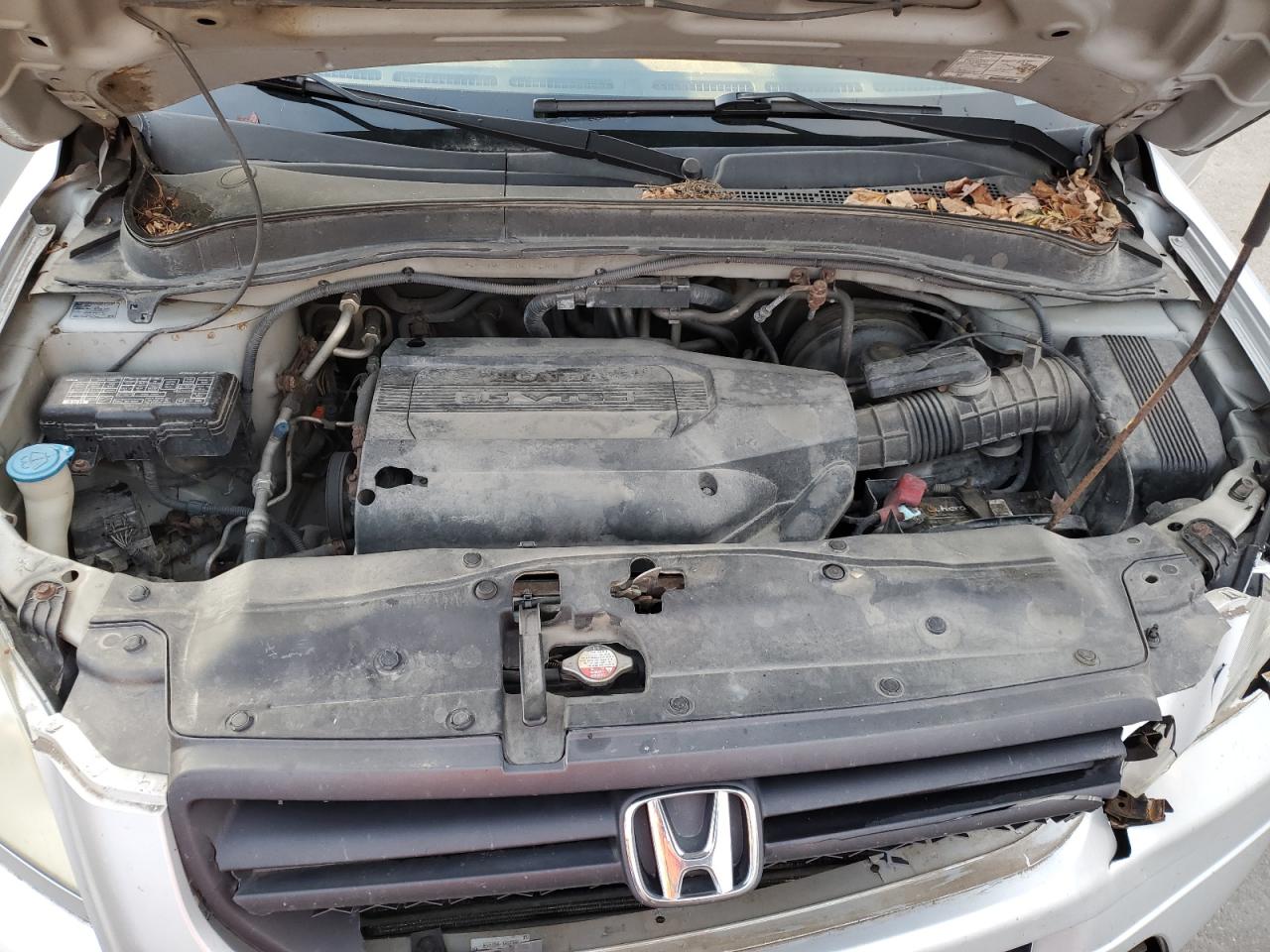 2003 Honda Pilot Ex Silver vin: 2HKYF18413H515837