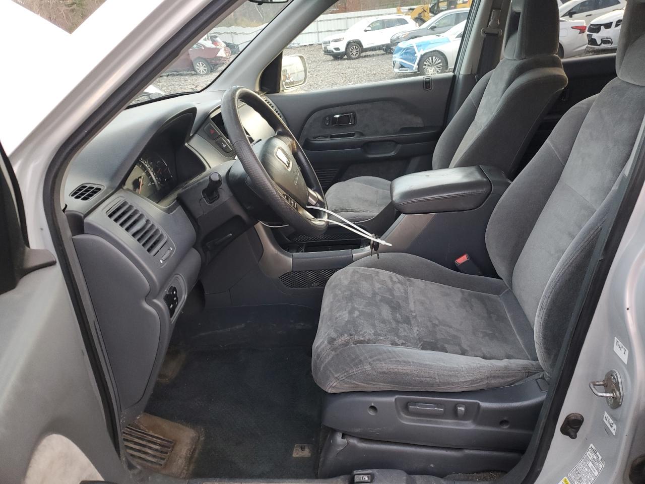 2003 Honda Pilot Ex Silver vin: 2HKYF18413H515837