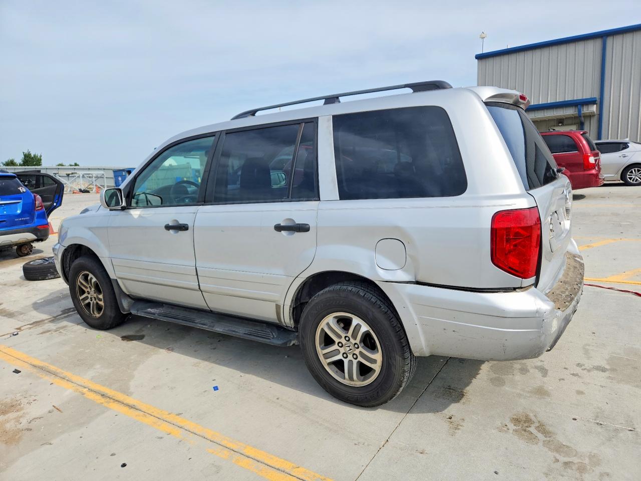 2003 Honda Pilot Ex Silver vin: 2HKYF18413H538857
