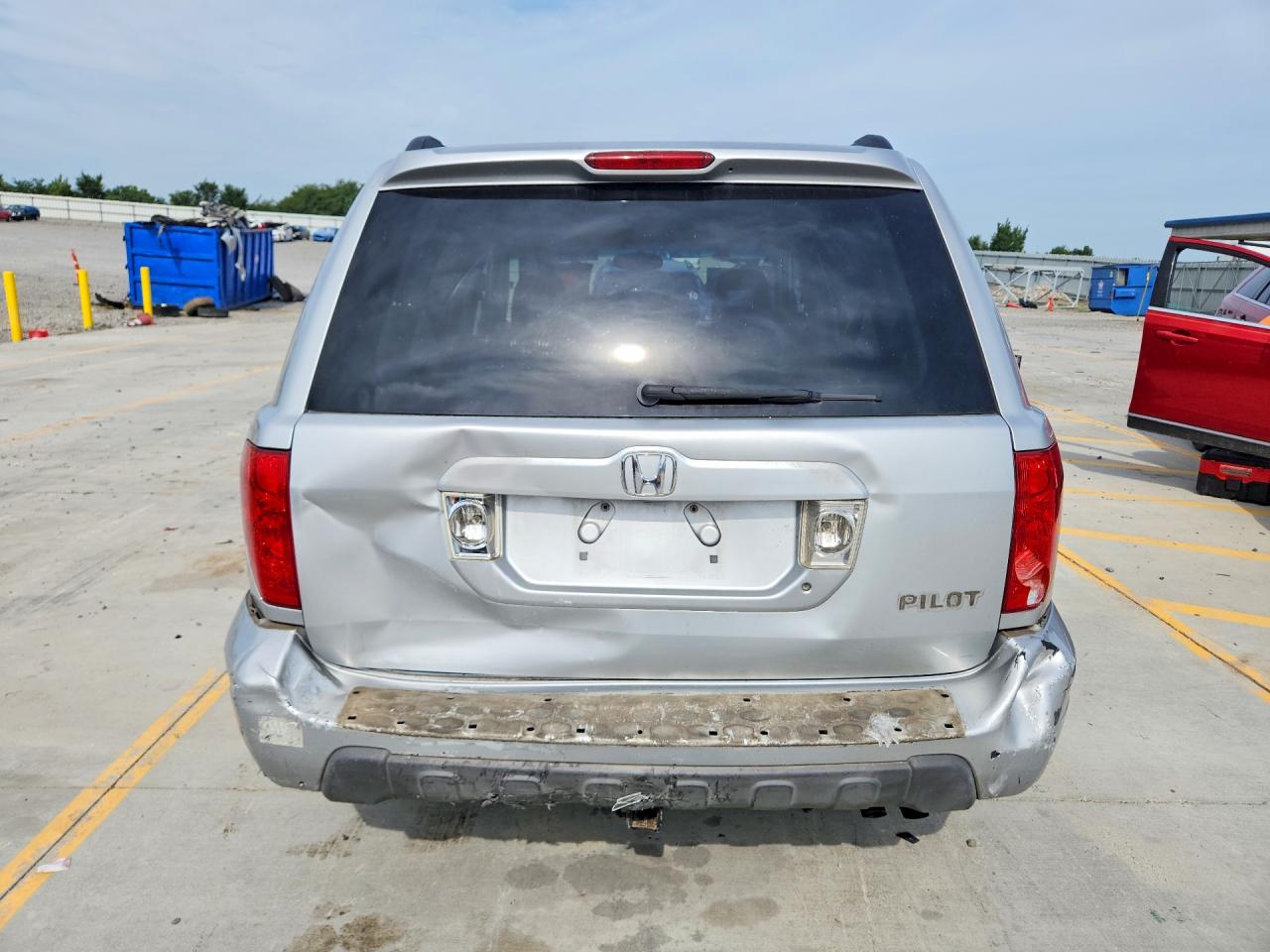 2003 Honda Pilot Ex Silver vin: 2HKYF18413H538857