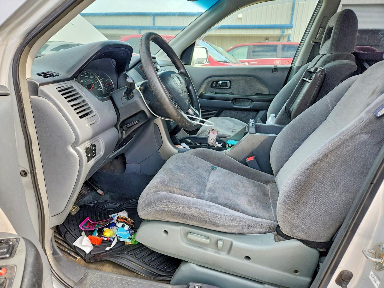 2003 Honda Pilot Ex Silver vin: 2HKYF18413H538857