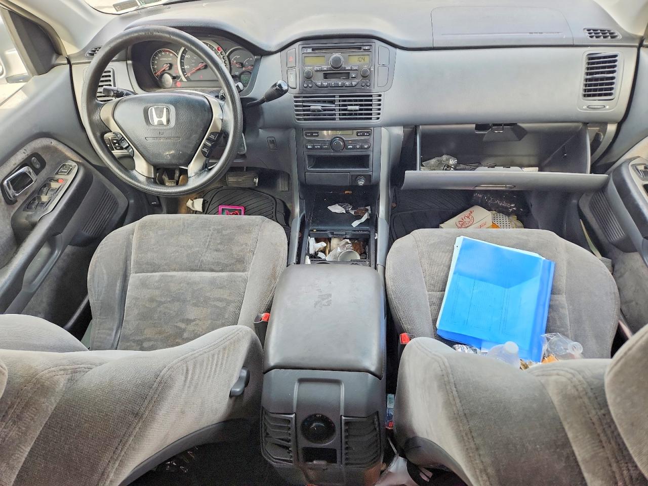 2003 Honda Pilot Ex Silver vin: 2HKYF18413H538857
