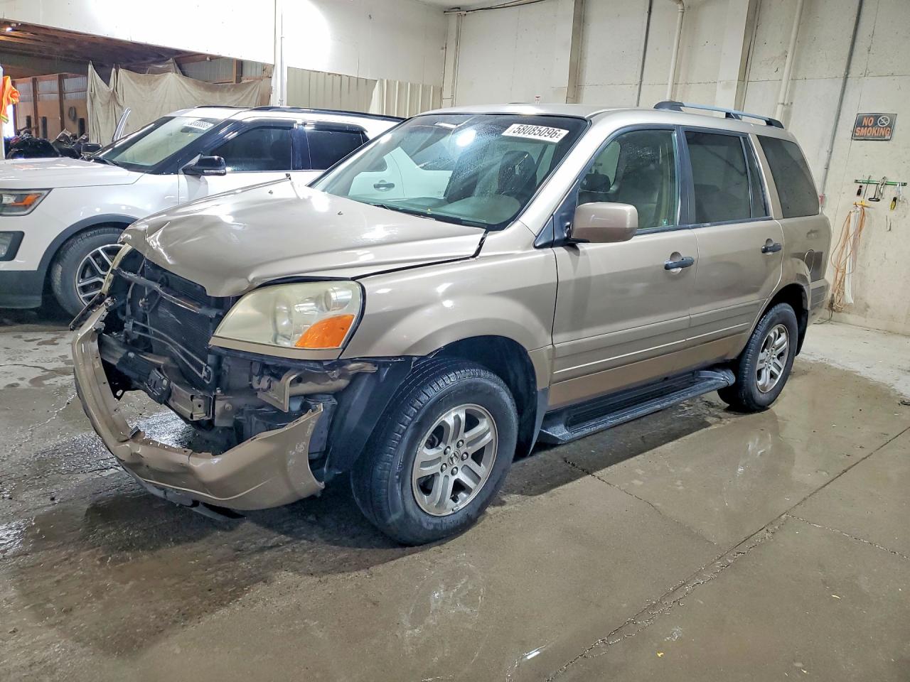 2003 Honda Pilot Ex Желто-коричневый vin: 2HKYF18413H606557