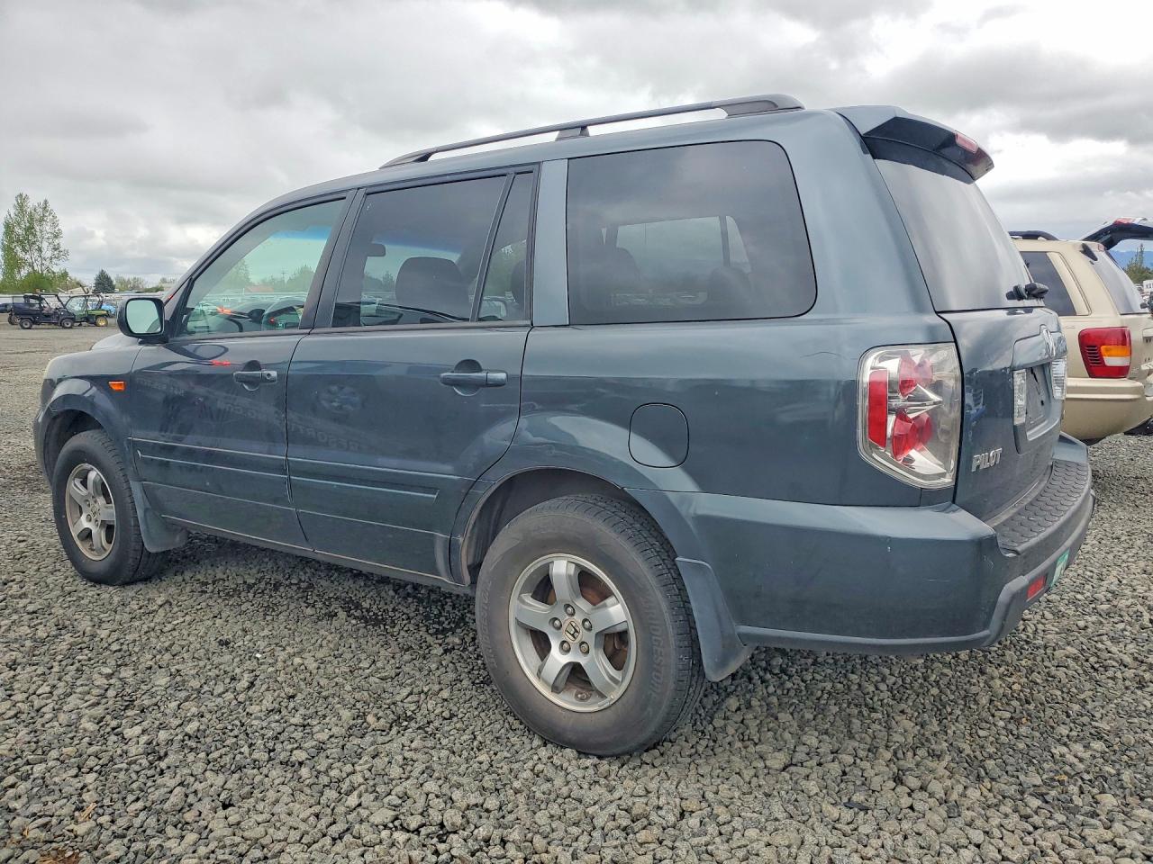 2006 Honda Pilot Ex Blue vin: 2HKYF18416H528866