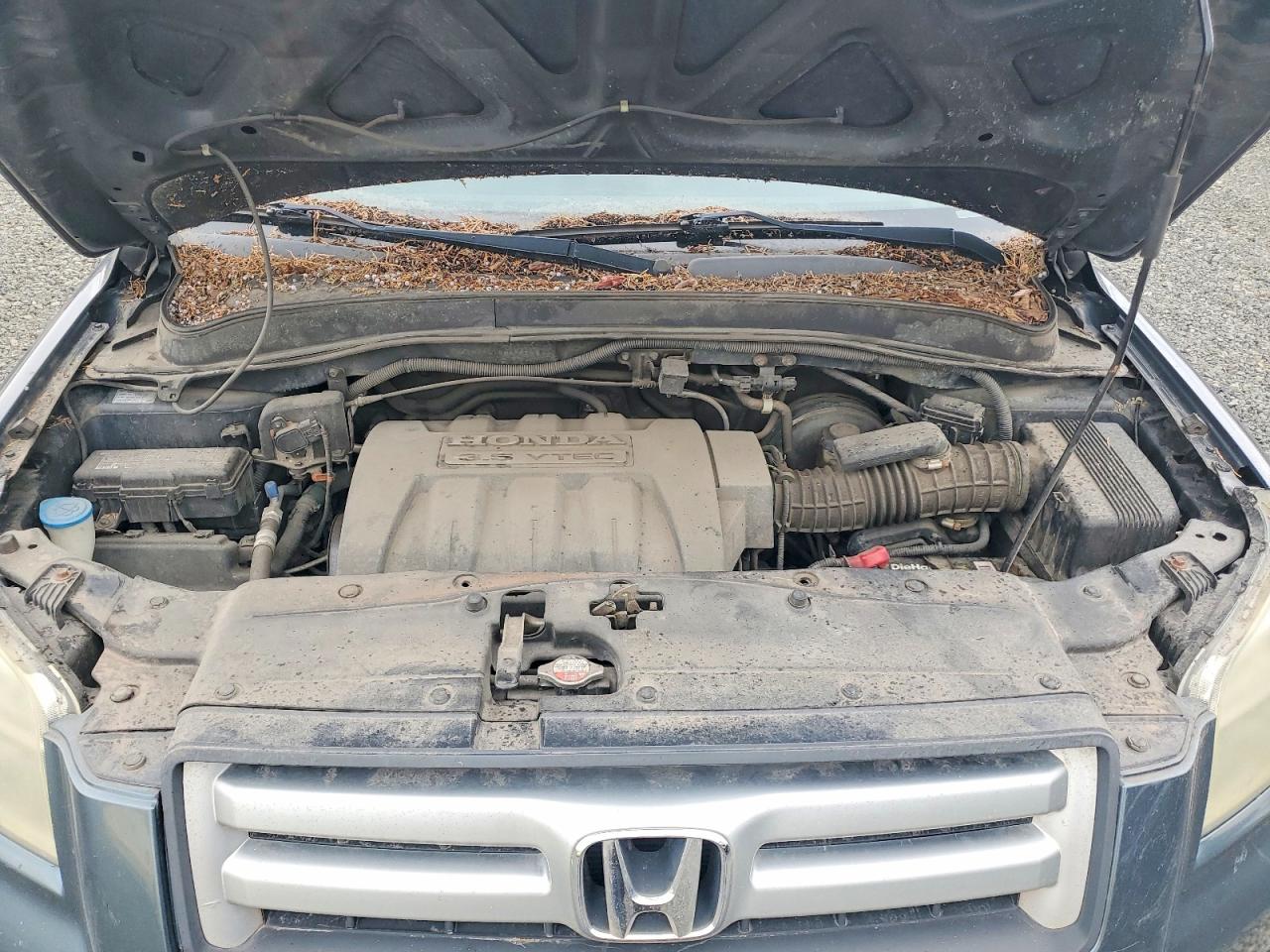 2006 Honda Pilot Ex Blue vin: 2HKYF18416H528866