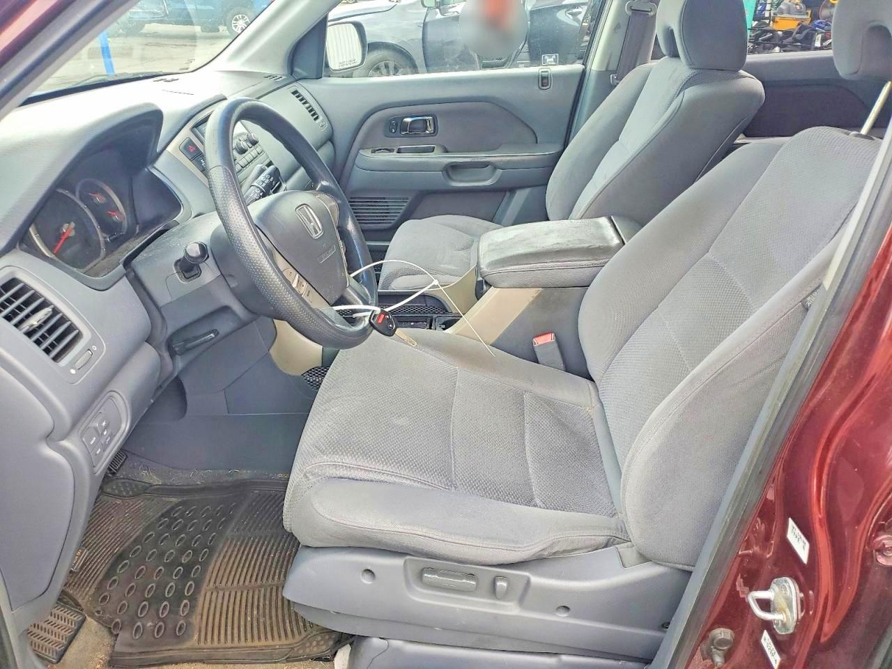2007 Honda Pilot Ex Burgundy vin: 2HKYF18417H513656