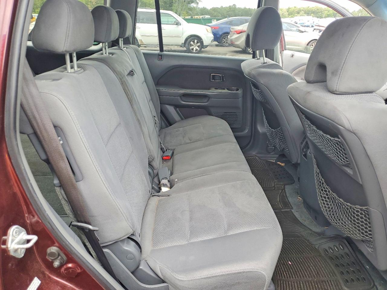 2007 Honda Pilot Ex Burgundy vin: 2HKYF18417H513656