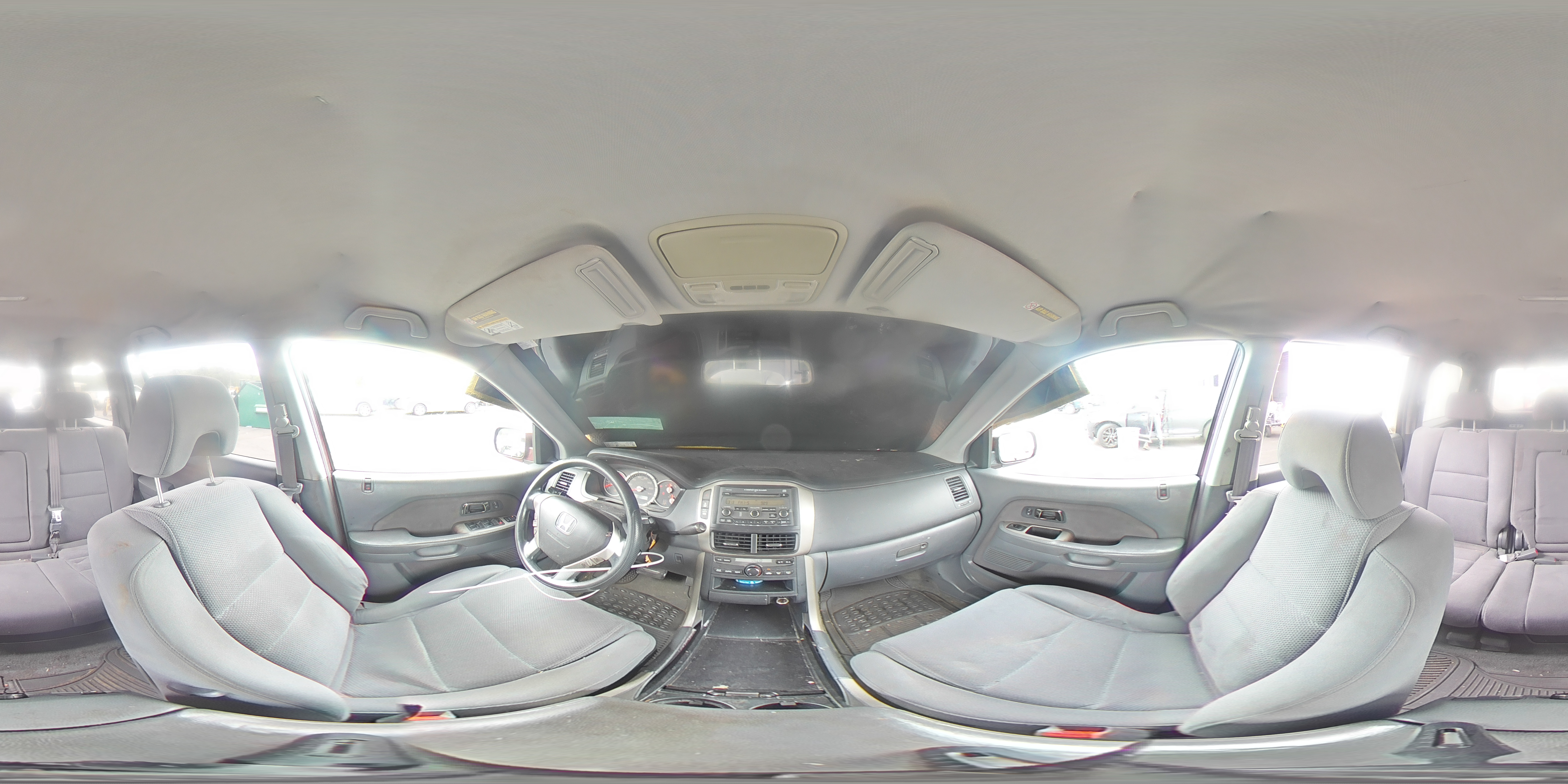 2007 Honda Pilot Ex Burgundy vin: 2HKYF18417H513656