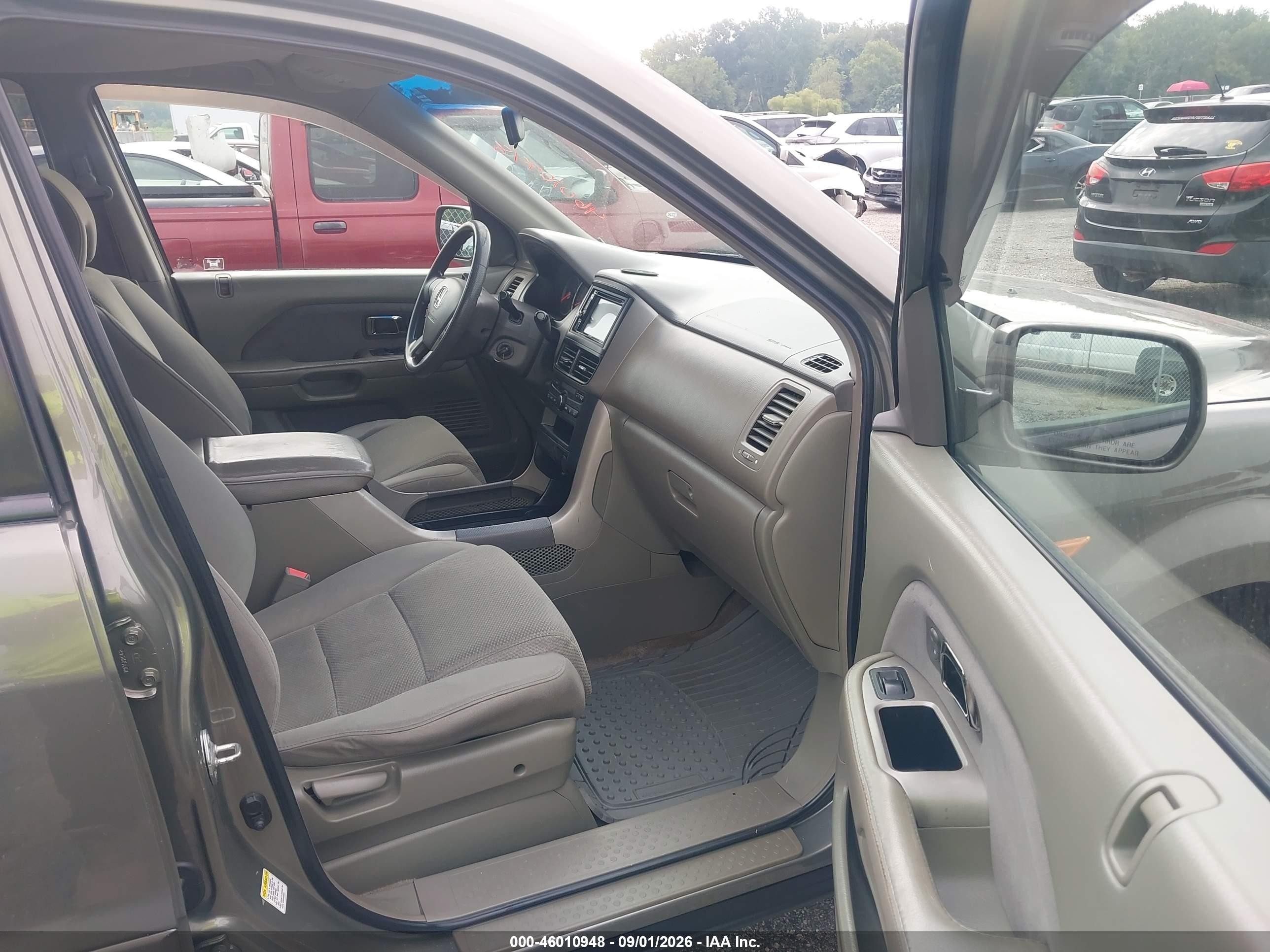 2007 Honda Pilot Ex Green vin: 2HKYF18417H520803
