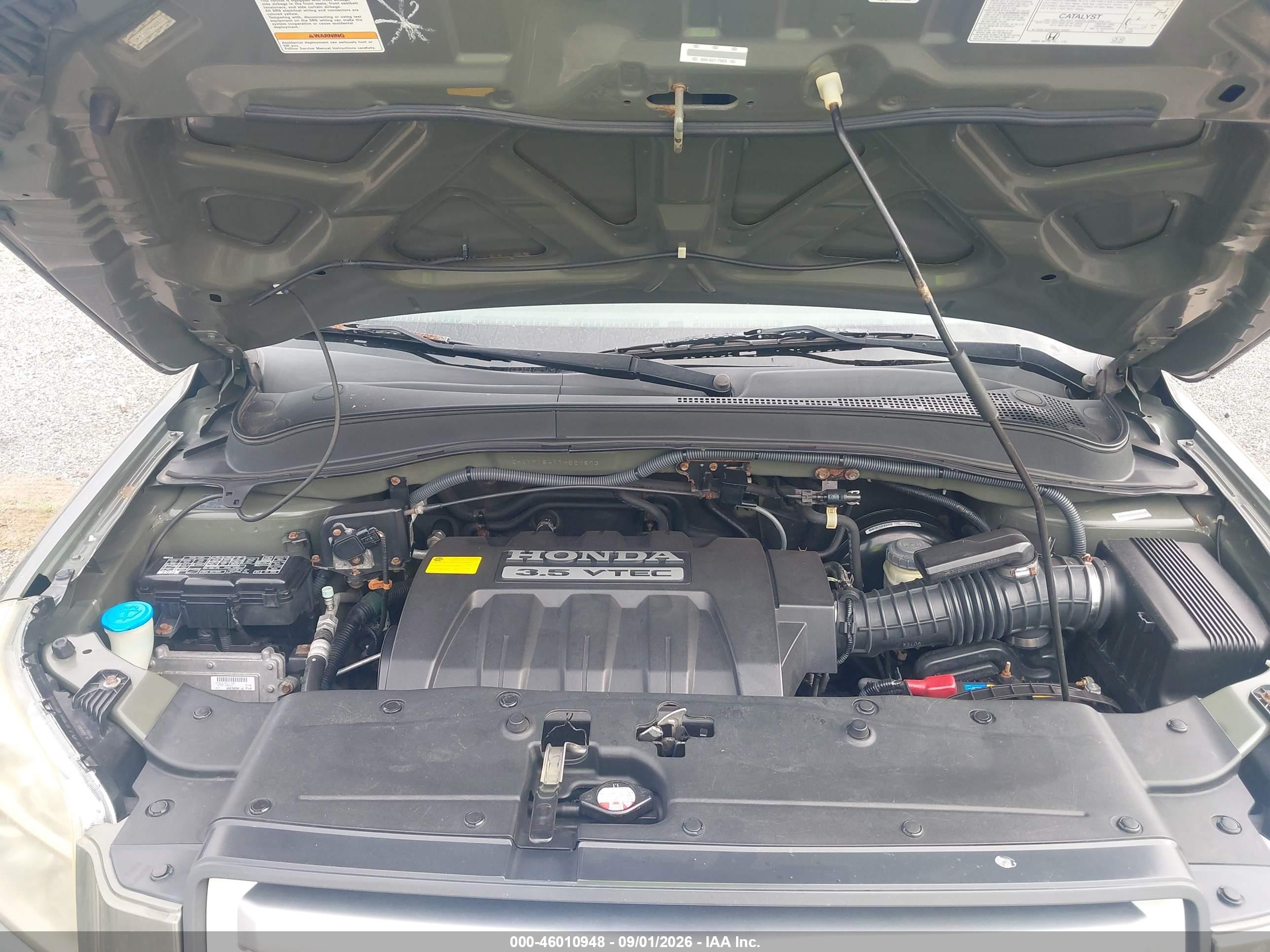 2007 Honda Pilot Ex Green vin: 2HKYF18417H520803