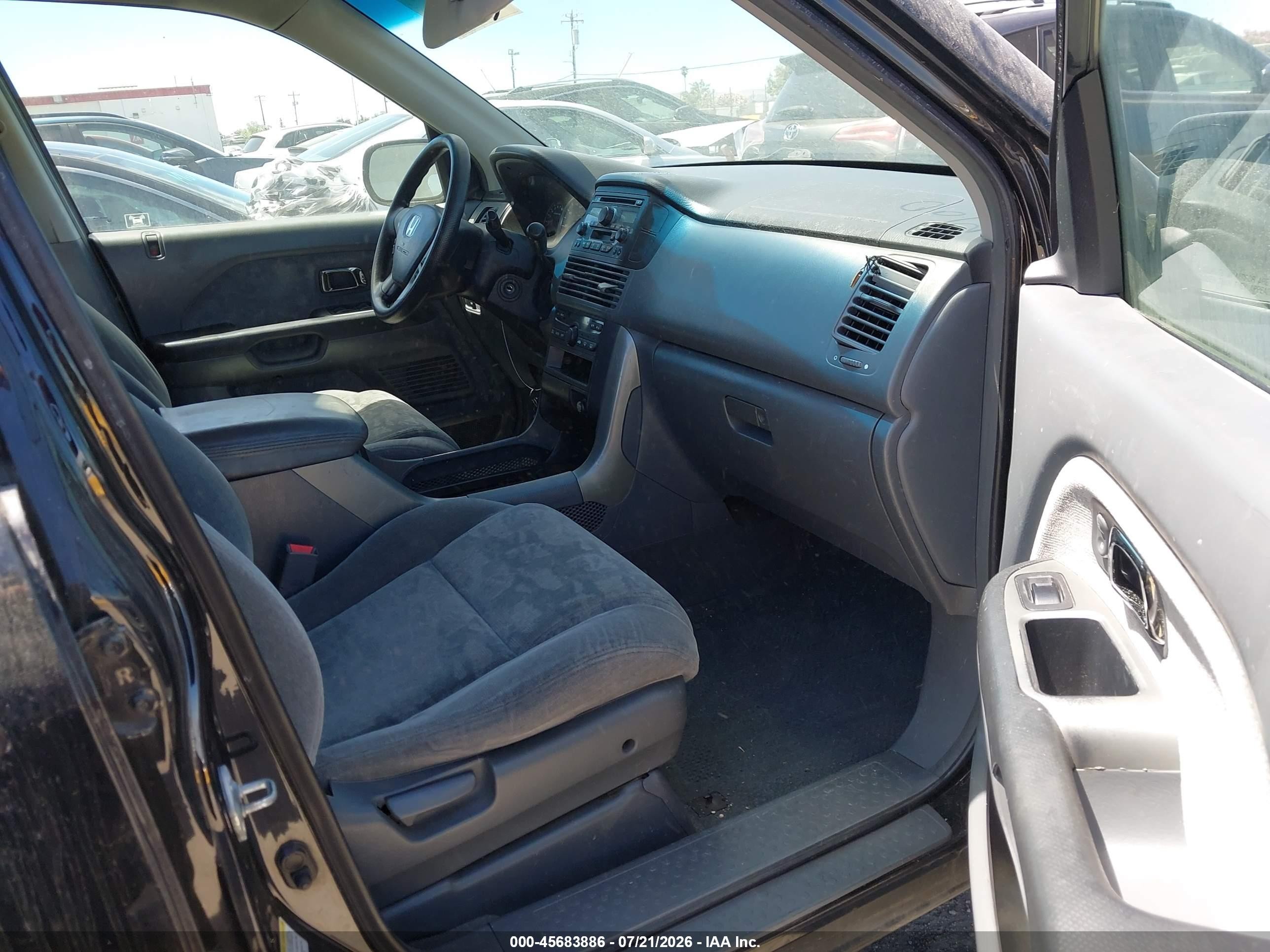 2003 Honda Pilot Ex Black vin: 2HKYF18423H534364
