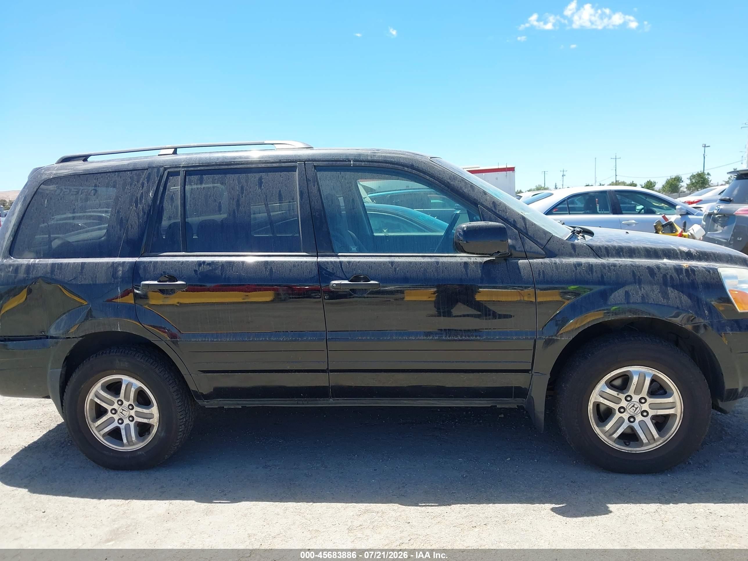 2003 Honda Pilot Ex Black vin: 2HKYF18423H534364
