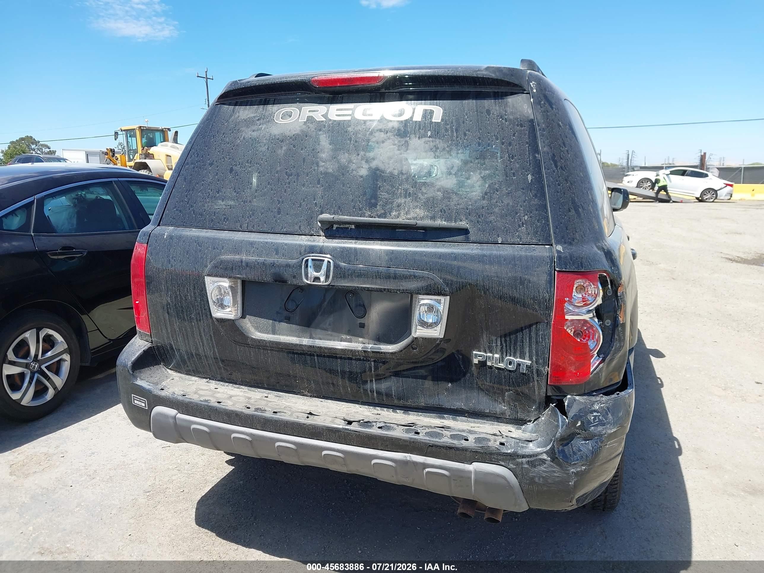 2003 Honda Pilot Ex Black vin: 2HKYF18423H534364