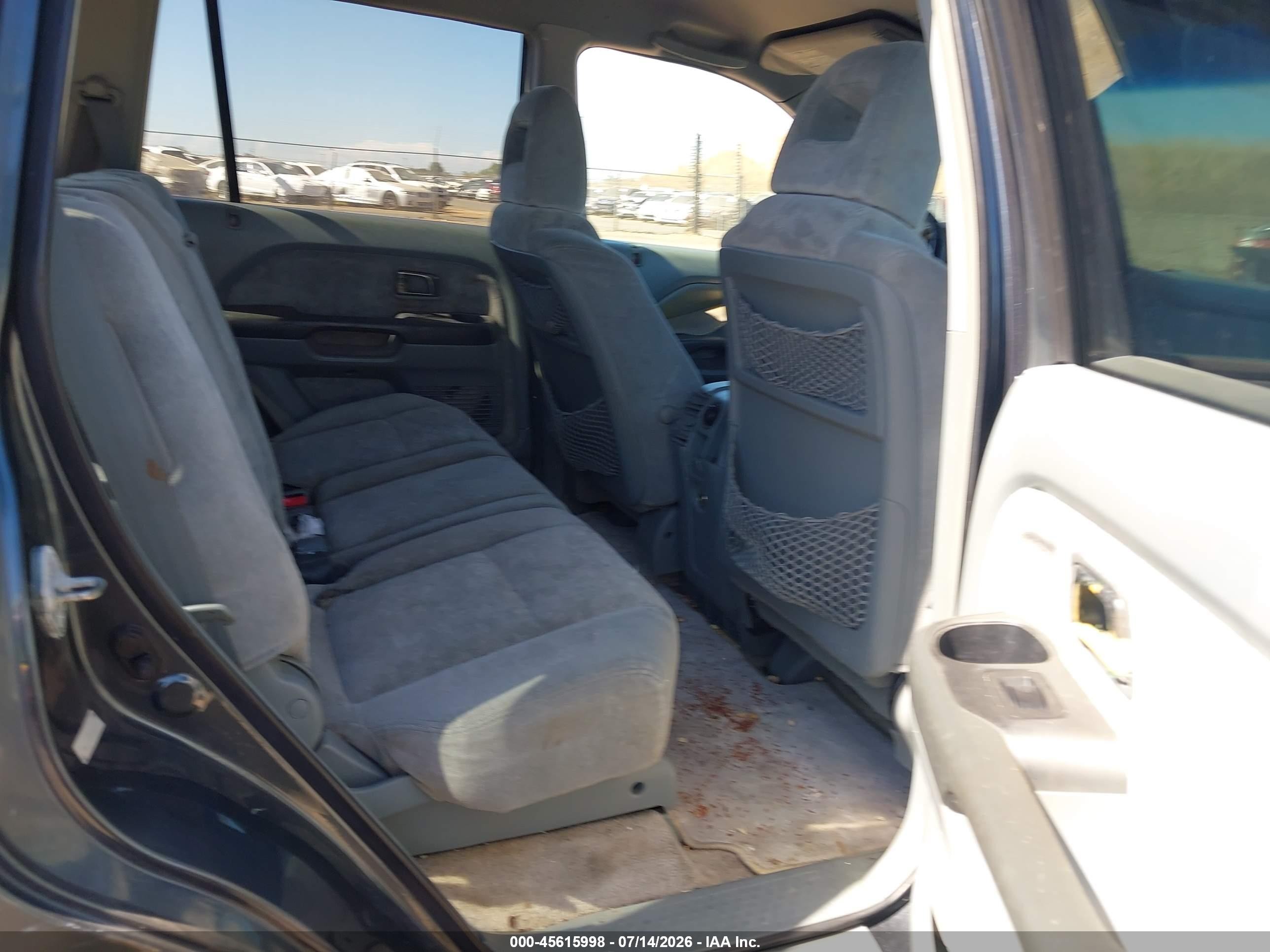 2004 Honda Pilot Ex Gray vin: 2HKYF18424H560223