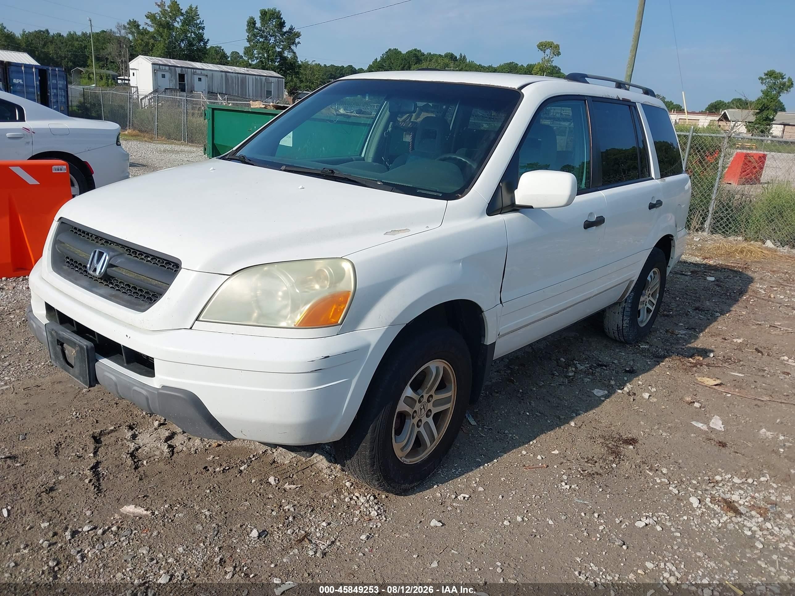 2004 Honda Pilot Ex Белый vin: 2HKYF18424H602339