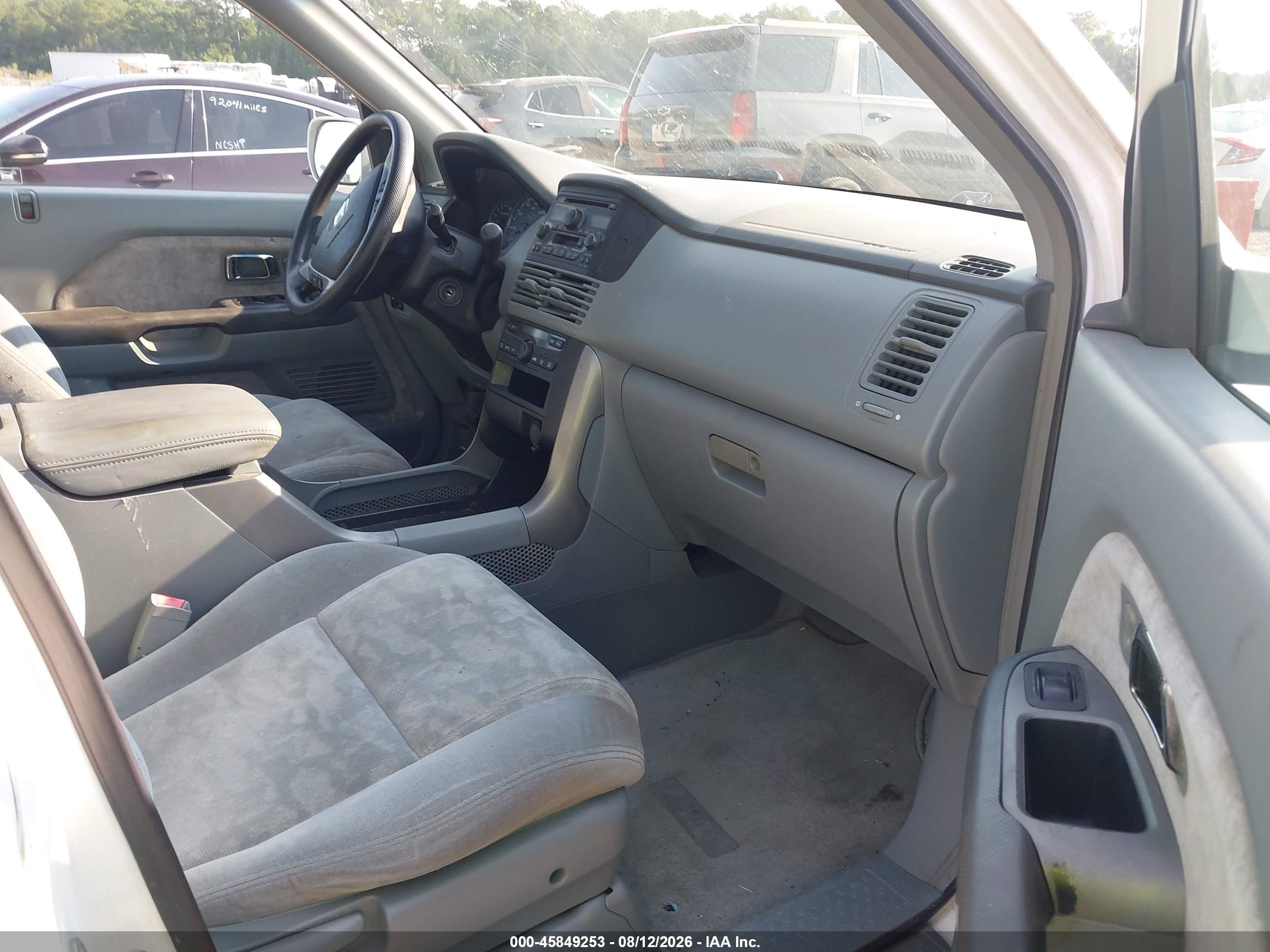 2004 Honda Pilot Ex Белый vin: 2HKYF18424H602339