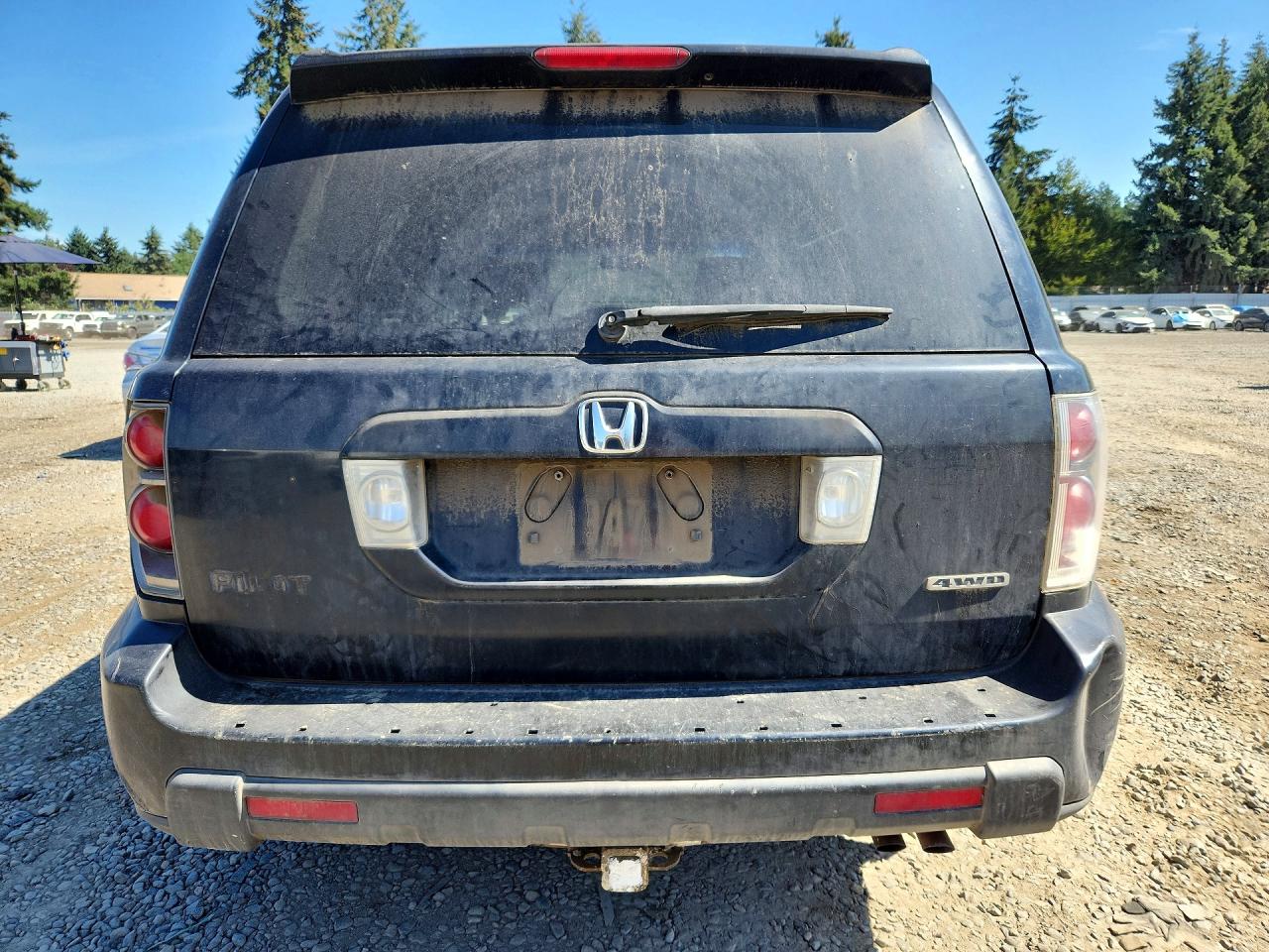 2006 Honda Pilot Ex Black vin: 2HKYF18426H534191