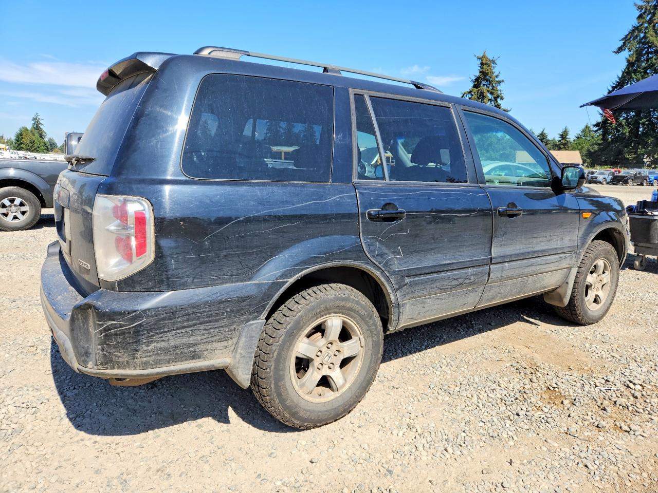 2006 Honda Pilot Ex Black vin: 2HKYF18426H534191