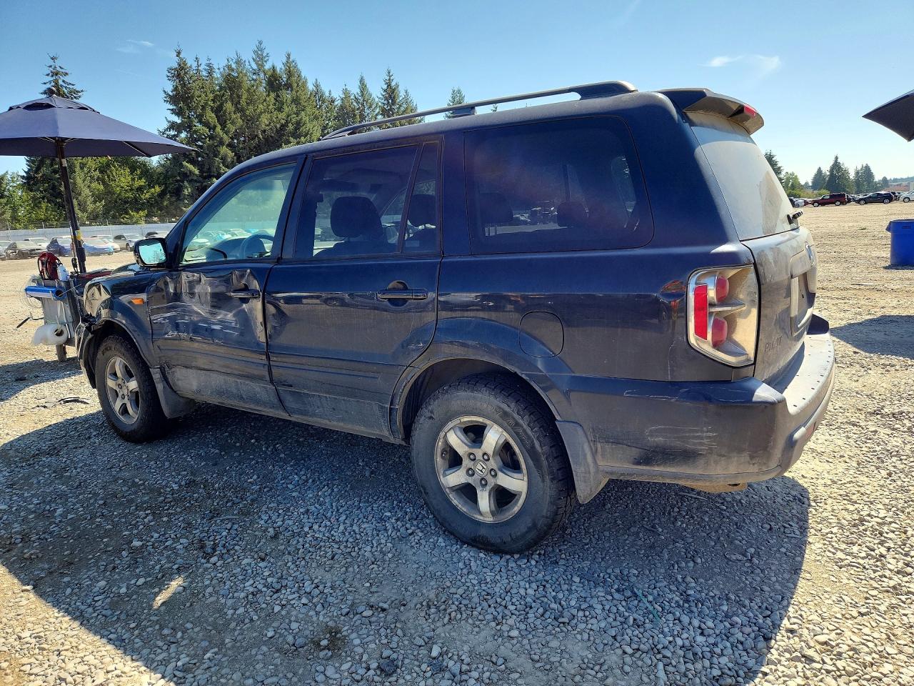 2006 Honda Pilot Ex Black vin: 2HKYF18426H534191