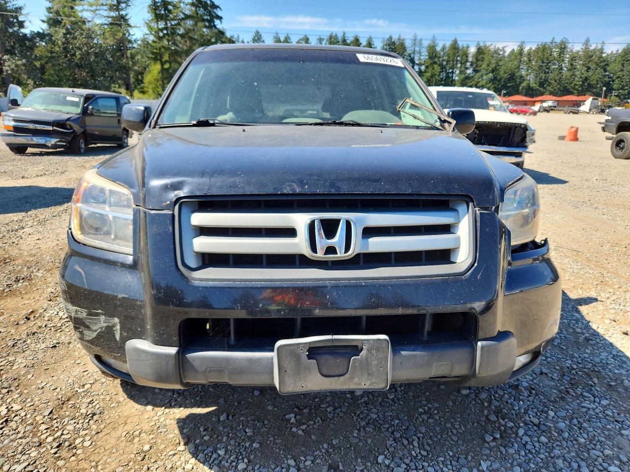 2006 Honda Pilot Ex Black vin: 2HKYF18426H534191