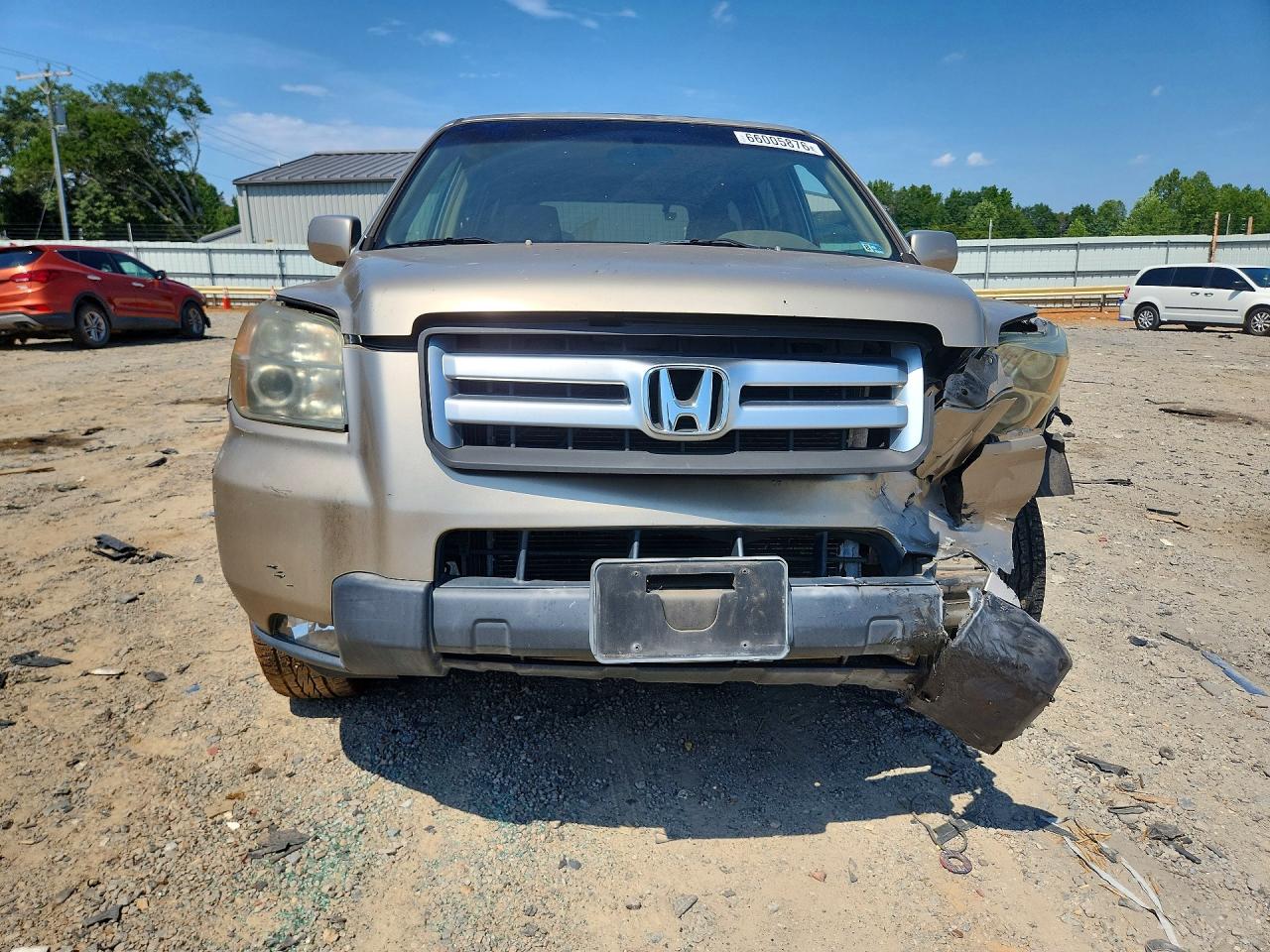 2006 Honda Pilot Ex Gold vin: 2HKYF18426H564923