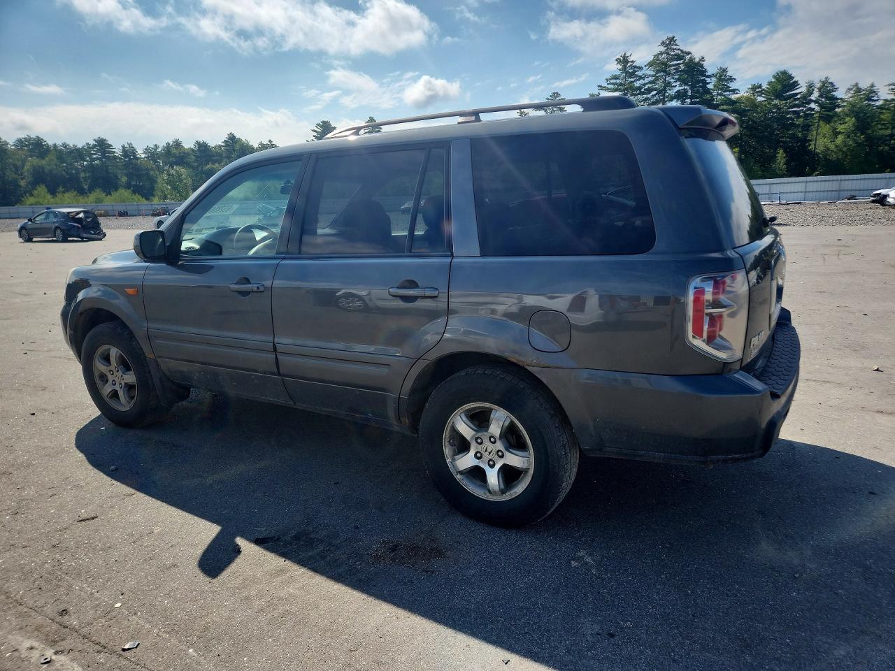 2007 Honda Pilot Ex Charcoal vin: 2HKYF18427H521491