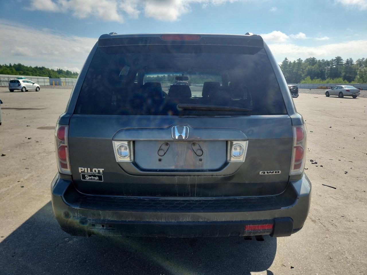 2007 Honda Pilot Ex Charcoal vin: 2HKYF18427H521491