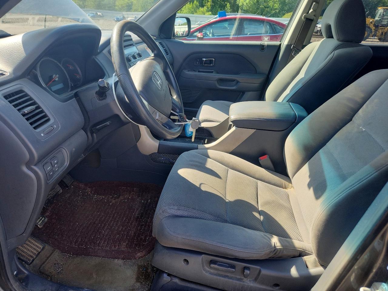 2007 Honda Pilot Ex Charcoal vin: 2HKYF18427H521491