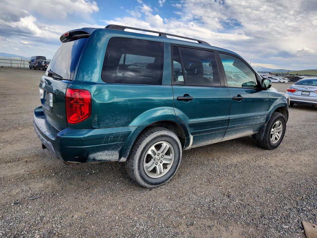 2003 Honda Pilot Ex Green vin: 2HKYF18433H547981