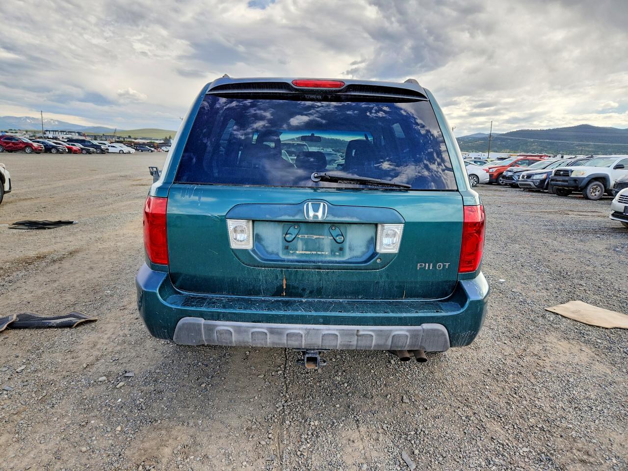 2003 Honda Pilot Ex Green vin: 2HKYF18433H547981