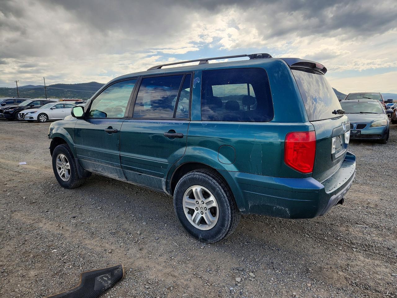 2003 Honda Pilot Ex Green vin: 2HKYF18433H547981