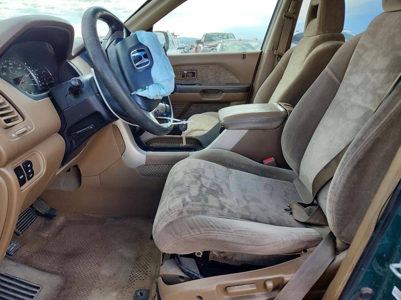 2003 Honda Pilot Ex Green vin: 2HKYF18433H547981