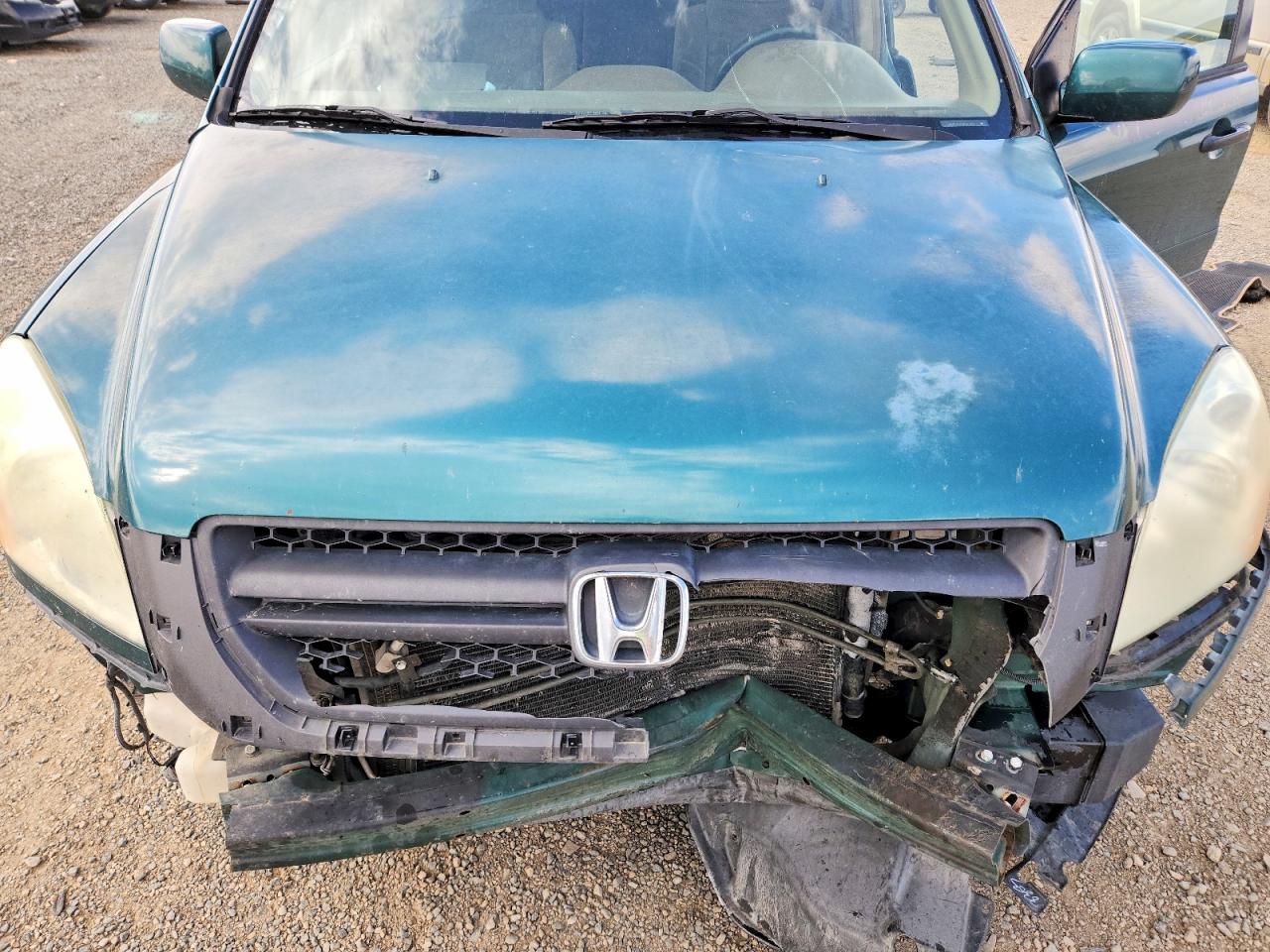 2003 Honda Pilot Ex Green vin: 2HKYF18433H547981