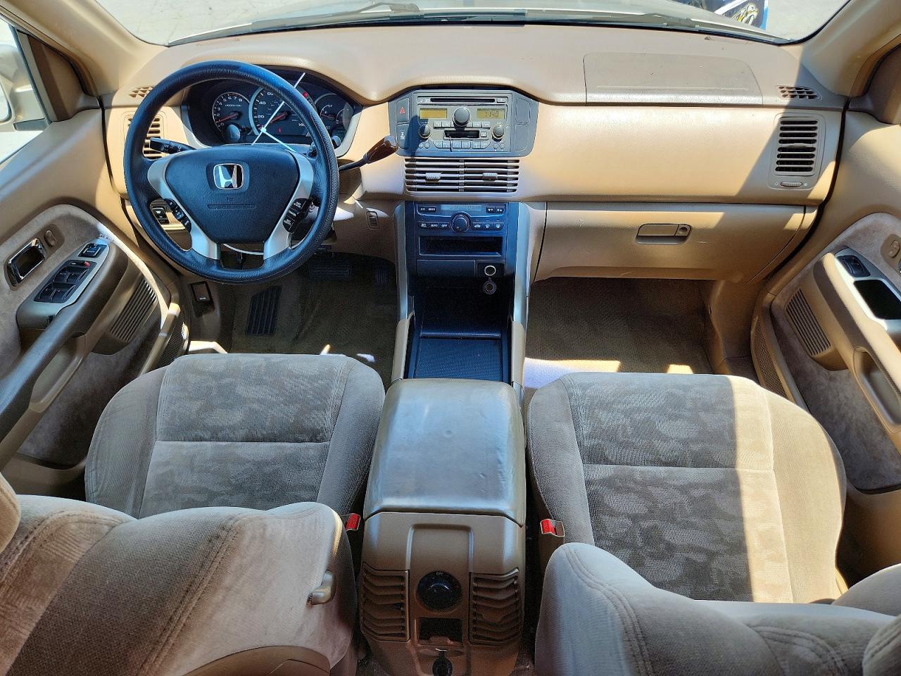 2003 Honda Pilot Ex Beige vin: 2HKYF18433H566241