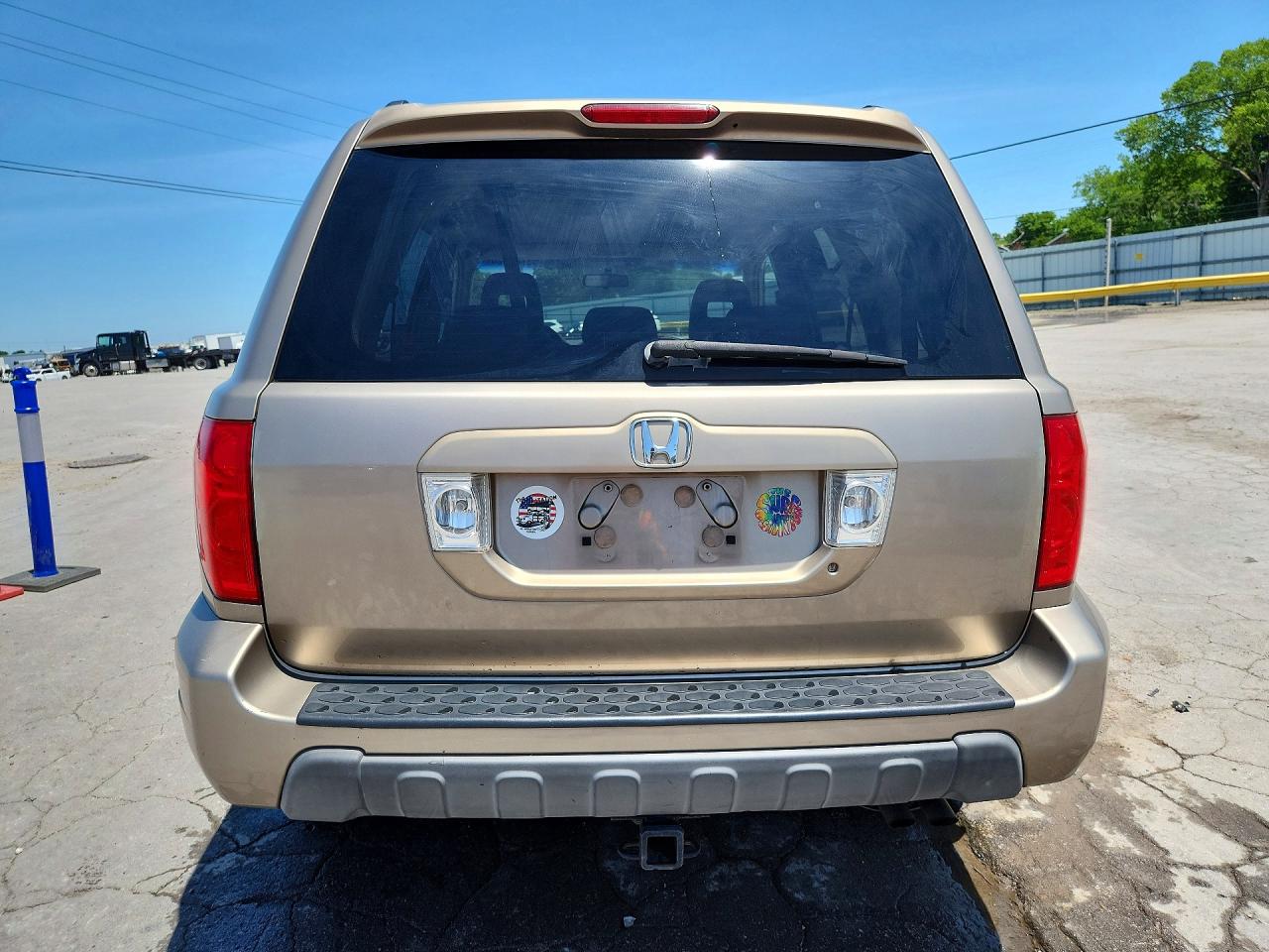 2003 Honda Pilot Ex Beige vin: 2HKYF18433H566241