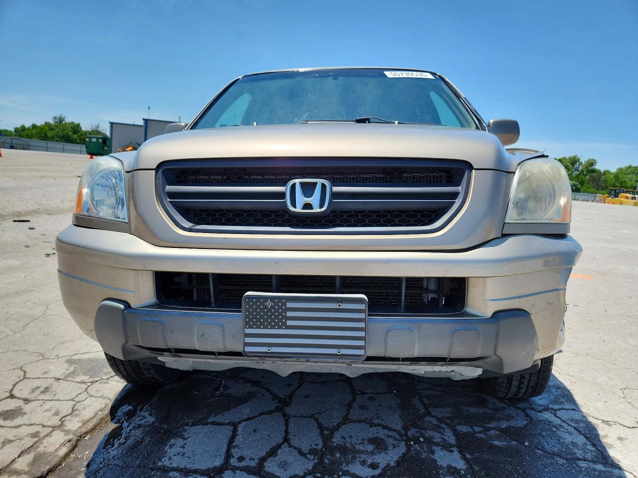2003 Honda Pilot Ex Beige vin: 2HKYF18433H566241