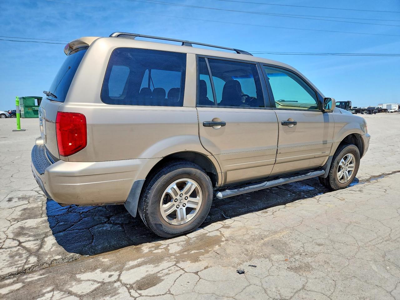 2003 Honda Pilot Ex Beige vin: 2HKYF18433H566241