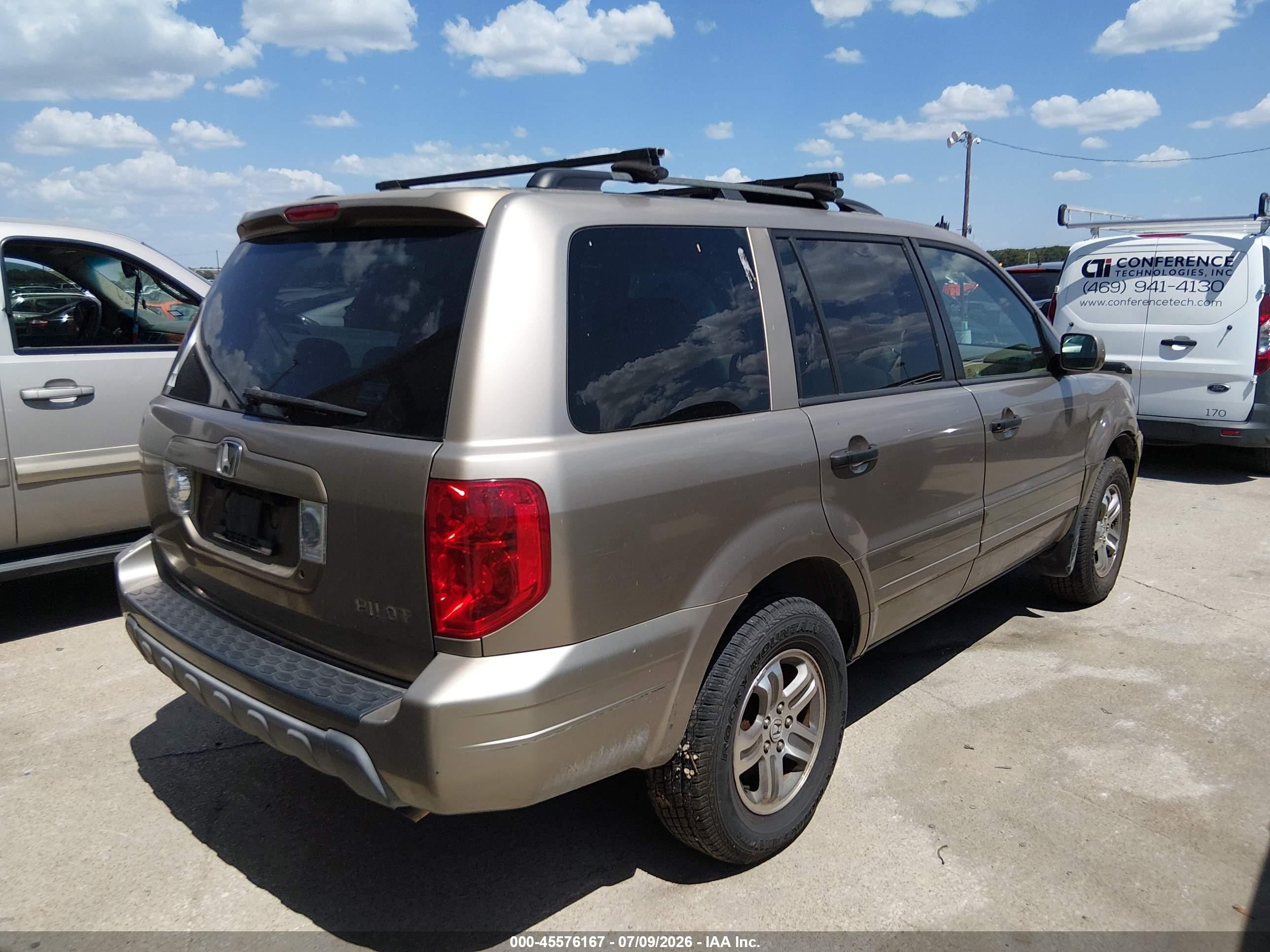 2004 Honda Pilot Ex Gold vin: 2HKYF18434H588600